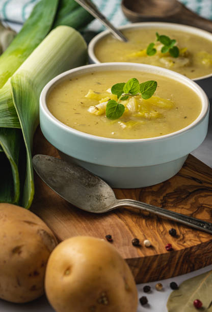 istock Leek and Potato soup 1197469952