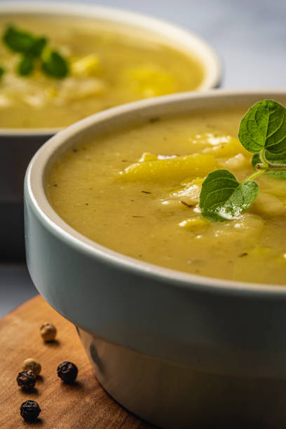 istock Leek and Potato soup 1197469979