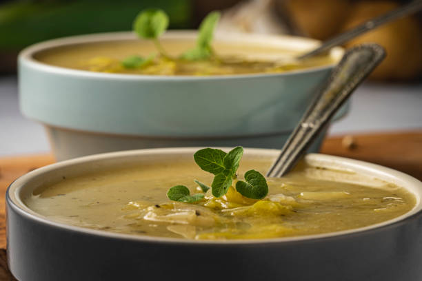 istock Leek and Potato soup 1197469994