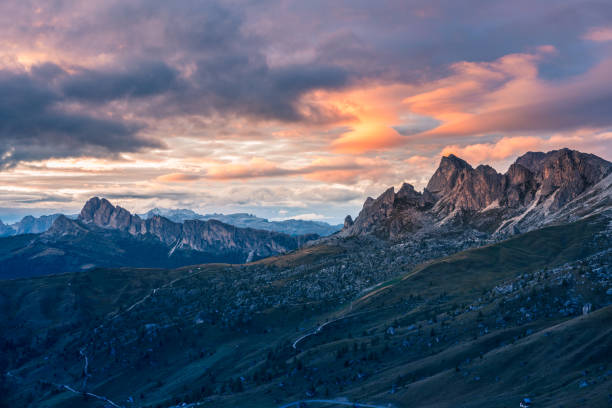 istock Sunset over Pass Giau. Dolomites alps. Italy 1197471512