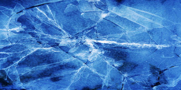 istock ice with cracks. background for the designer 1197473376