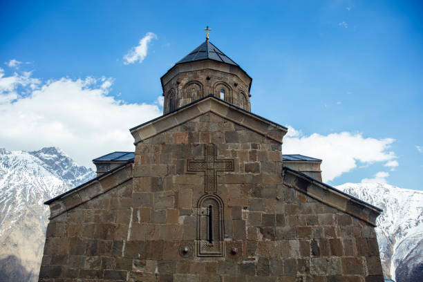 istock Gergeti Trinity Church in Georgia 1197474509