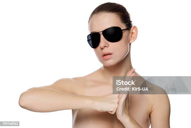 Portrait Of Glamour Woman In Sunglasses Stock Photo - Download Image Now - Adult, Adults Only, Artist's Model