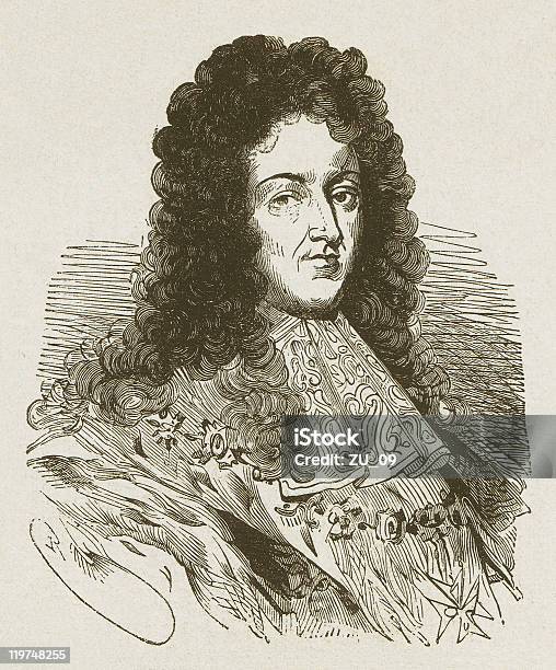 Louis Xiv 16381715 Stock Vektor Art und mehr Bilder von König Ludwig XIV. von Frankreich - König Ludwig XIV. von Frankreich, Barock, Erwachsene Person