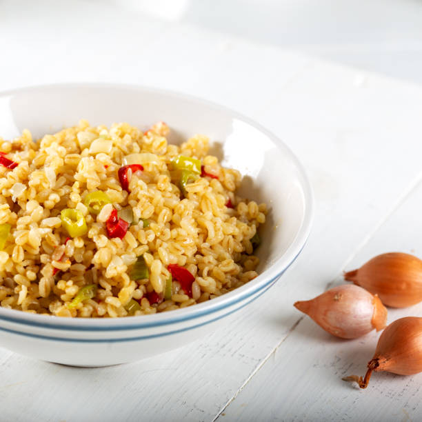istock Bulgur pilaf with vegetables, bulgur pilavi 1197484965