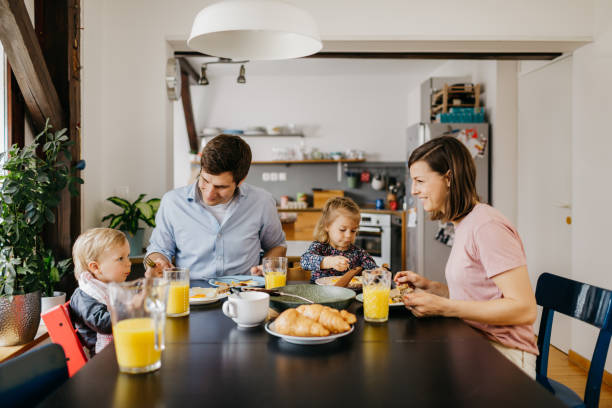 istock Family is having breakfast together 1197485142