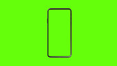 phone green screen on green background