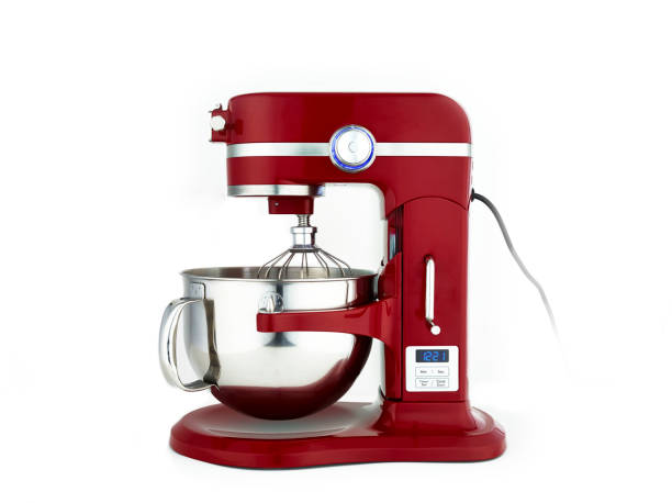 istock Electrical stand mixer in red color 1197487063