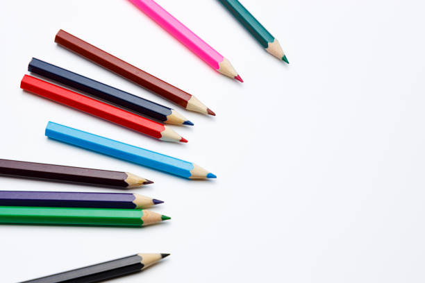 istock Colored pencils Pointing to a free area 1197487264