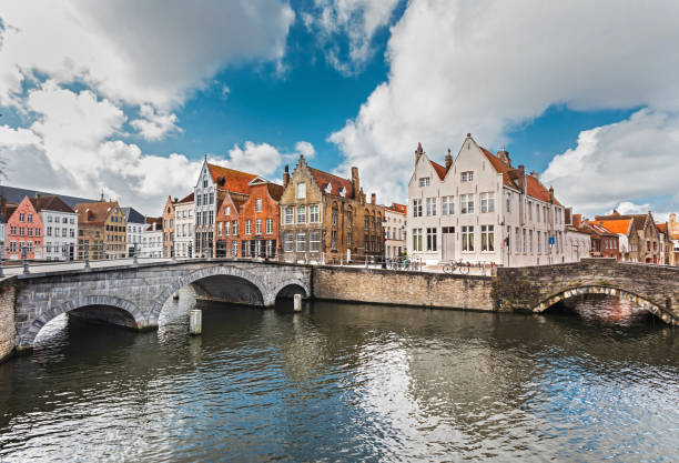 istock Famous Bruges channel. 1197489313