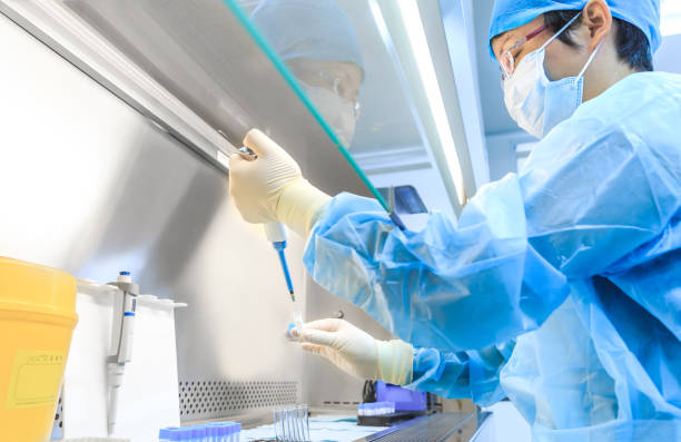 istock The scientist experimented in the laboratory. 1197489514