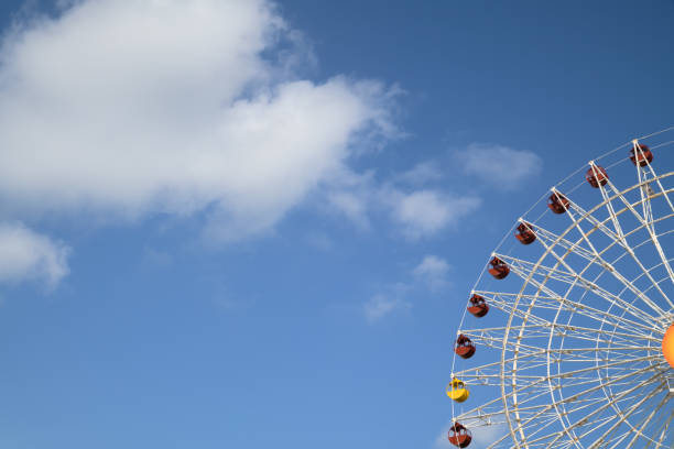 Free Stock Photo of Ferris Wheel Against Blue Sky With Clouds ...