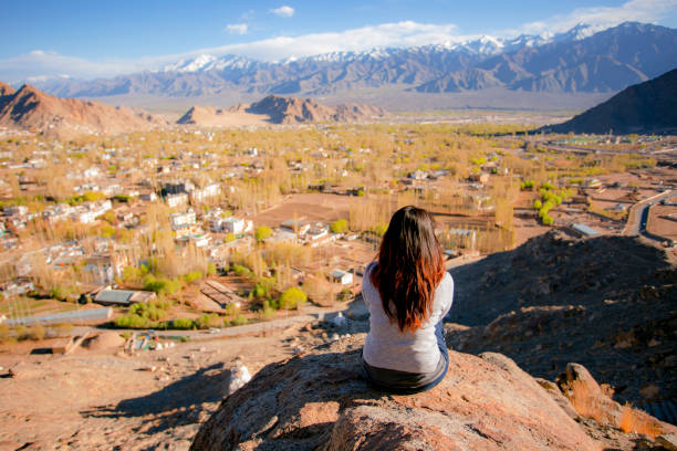 enjoy with Ladakh city view