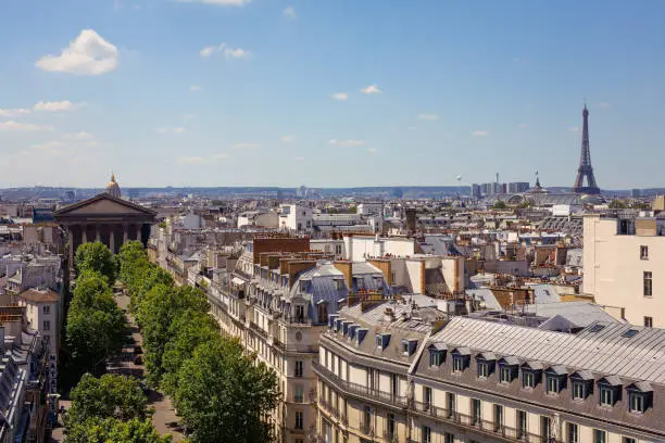 Photo of Paris. France. Summer. View from the roof