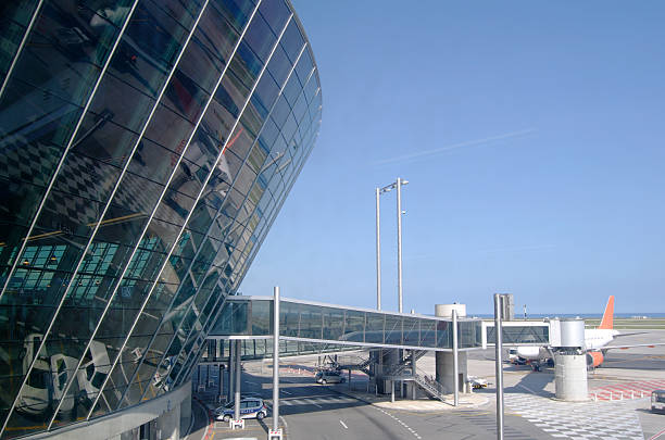 コート・ダジュール空港 写真のストックフォト
