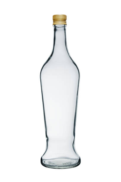 istock Empty glass bottle with lid. Isolated on white background 1197502338