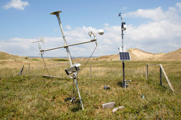 istock Weather Station - on coastal sand dunes. 1197505890