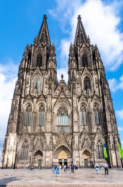 Photo of Cologne Cathedral facade and towers, Germany