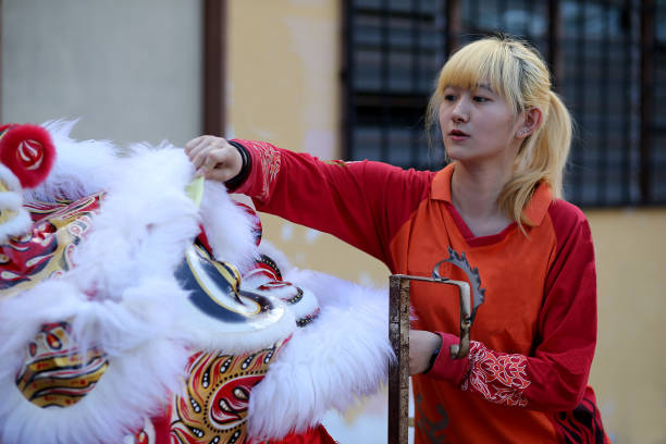 istock Chinese New Year - Lion Dance 1197511629