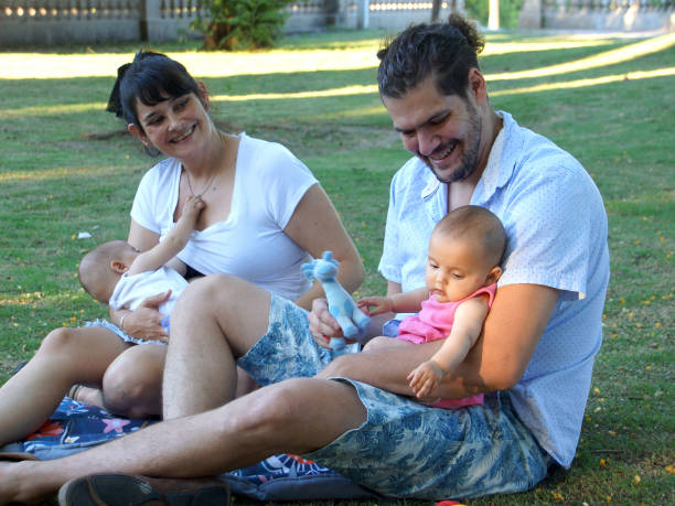 istock family with twins 1197514170