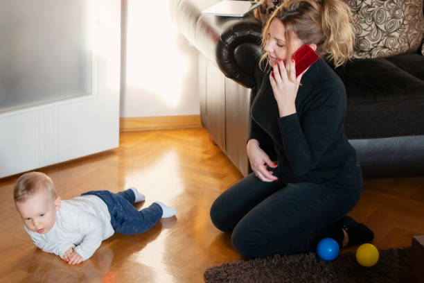 istock Mother and son at home 1197521388