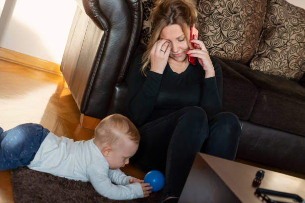 istock Mother and son at home 1197521413
