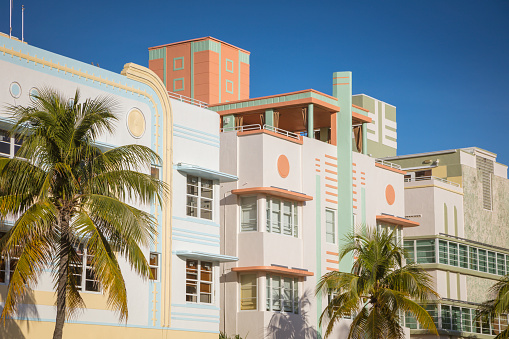 Miami Beach architecture. \nMiami Beach, Florida, USA.