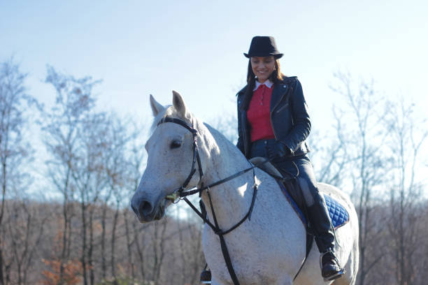 istock Girl and horse 1197523153