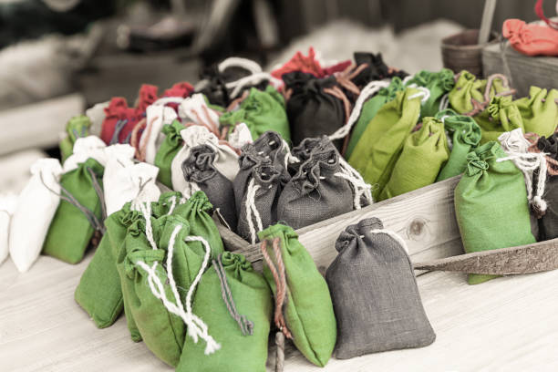 istock handmade natural jute bag filled with aromatic herbs aromatherapy pattern 1197524286