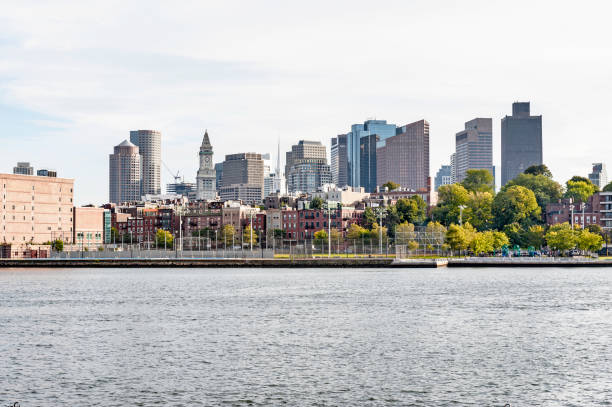 istock Downtown Boston Massachusetts with Sports area and High Rise Structures 1197537861