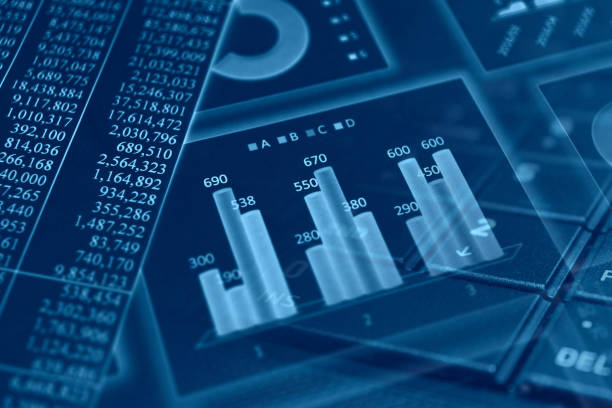 imagem consept do negócio gráficos financeiros - cashflow - fotografias e filmes do acervo