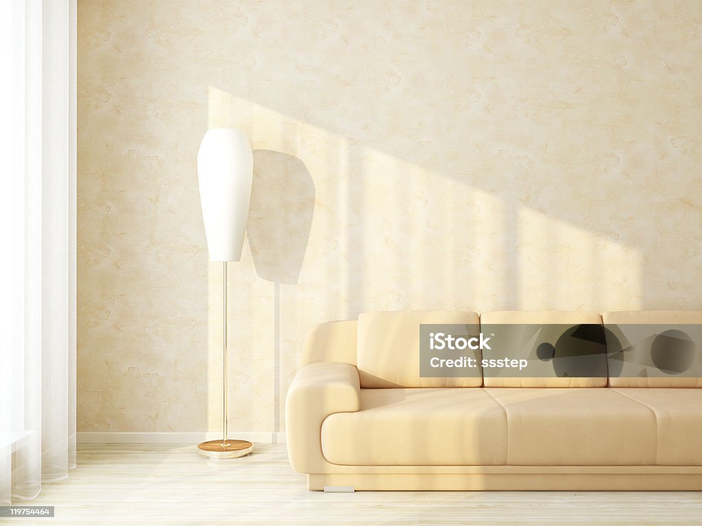 Helle Home Interior Zimmer mit Möbeln in der Nähe von Stuck Wand - Lizenzfrei Venedig Stock-Foto