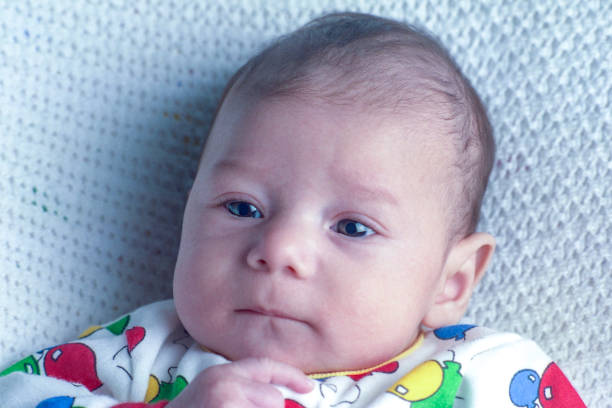 istock Cute Baby Latino Baby Lying on His Back 1197553269