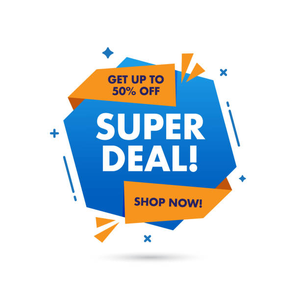 ilustrações, clipart, desenhos animados e ícones de super deal venda banner modelo design, grande venda oferta especial. fim da temporada banner oferta especial. elemento gráfico de promoção abstrata. ilustração vetorial. - muammar