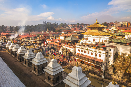 Pashupatinath Temple by Bagmati river, Kathmandu, Nepal