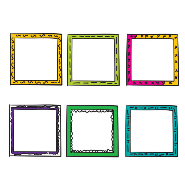 Color Simple Frame Doodle Colored Frames