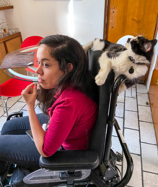 istock Girl with her cat 1197565206