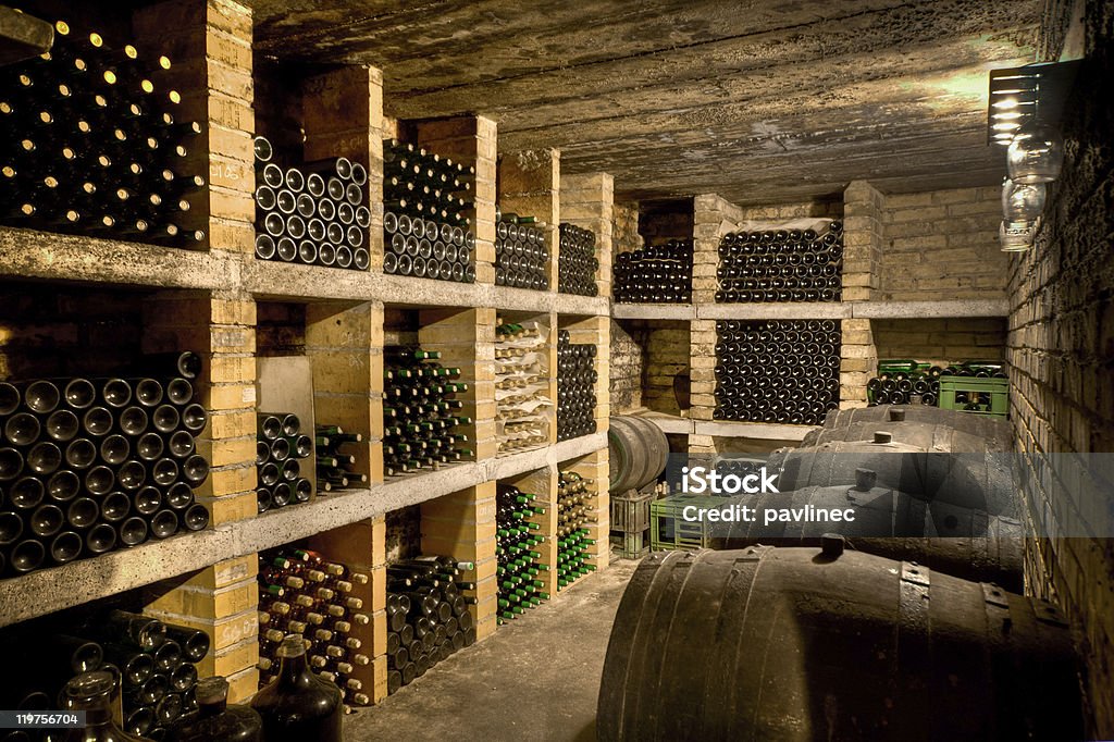 wine Weinkeller - Lizenzfrei Alkoholisches Getränk Stock-Foto