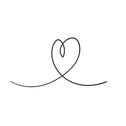 Ilustración de Dibujo De Línea Continua De Signo De Amor Con Corazones  Abrazar El Diseño Minimalista En El Vector De Estilo De Dibujo A Mano De  Garabato y más Vectores Libres de