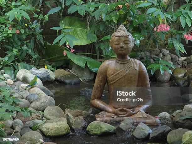 Buddha Statue Stock Photo - Download Image Now - Ancient, Asia, Bird