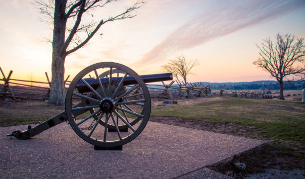 istock cannon at sunrise in Gettysburg 1197571177