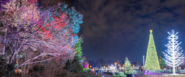 istock Christmas Decorations at Jackson Park (Bright Lights) - Windsor, Ontario, Canada 1197576174