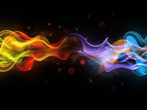 istock Various colors in abstract smoke texture on black background 119757825