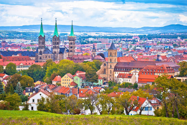 Bamberg. Panoramic view of Bamberg landscape and architecture, Upper Franconia, Bavaria region of Germany