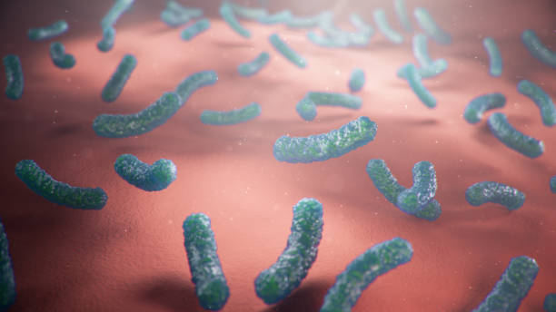 istock 3d illustration viruses causing infectious diseases, decreased immunity. Concept of viral disease. Virus abstract background. Cell infect organism. Abstract pathogenic bacteria. Rabies virus 1197582725