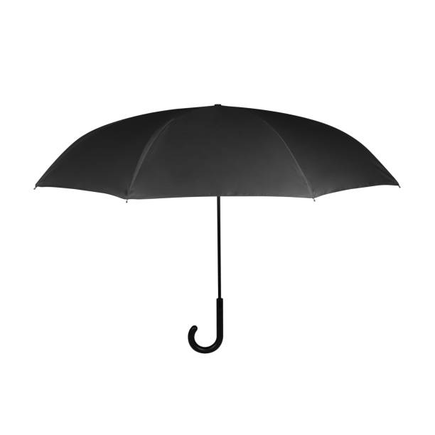 istock Black Classic Umbrella Isolated on White Background. 1197598957