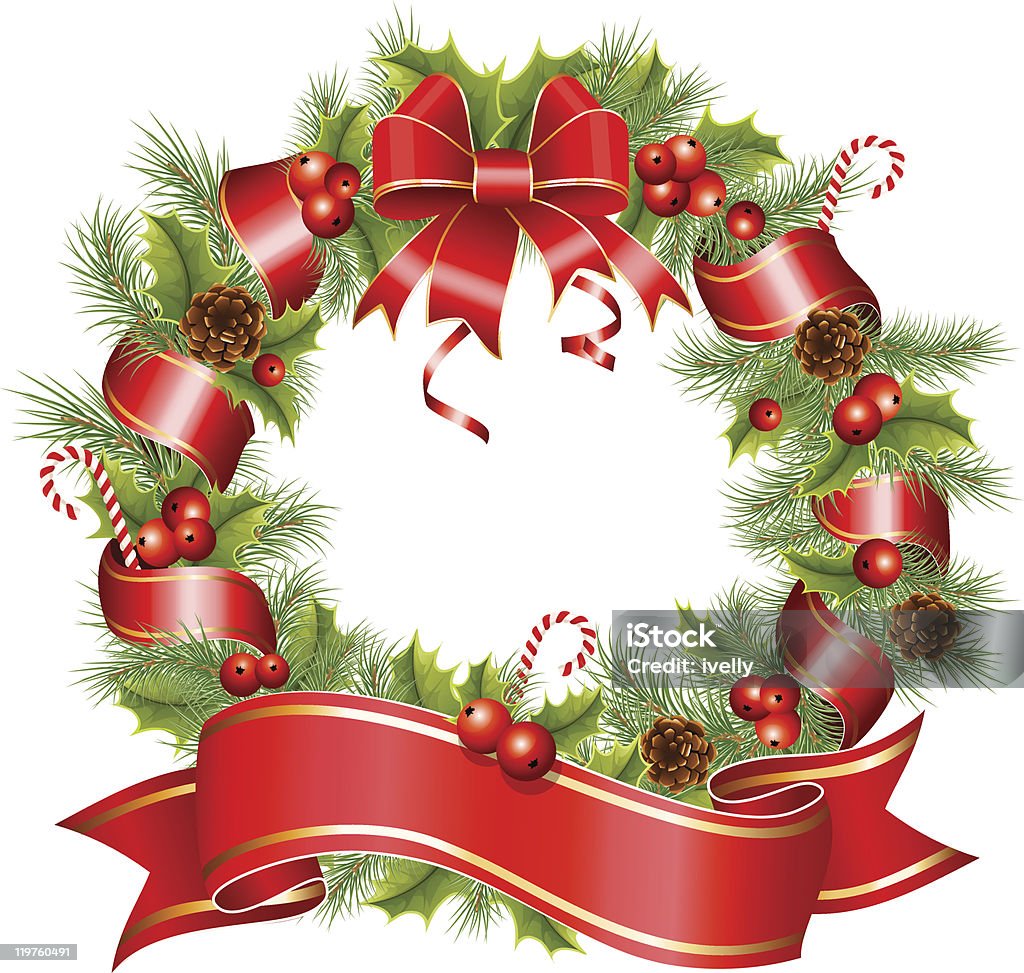 Vector Сhristmas wreath  Christmas stock vector