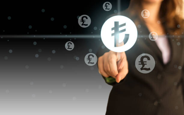 istock Pressing Turkish Lira Symbol 1197612276