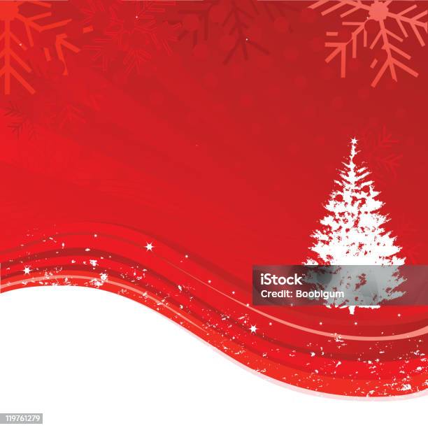 Абстрактный Рождественский Фон — стоковая векторная графика и другие изображения на тему Без людей - Без людей, Белый, В ряд
