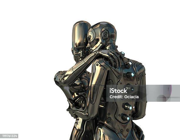 Cặp Vợ Chồng Người Đàn Ông Và Người Phụ Nữ Robot Hình Ảnh Sẵn Có - Tải